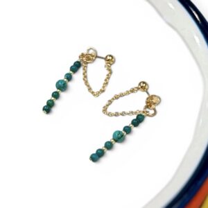 Abby Turquoise Chain Earrings