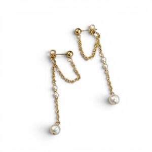 Abby Pearl Chain Earrings
