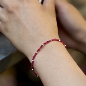 Hyacinth Ruby Stretch Bracelet