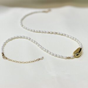 Idris Pebble and Pearl Necklace