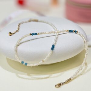 Petite Pearl London Blue Topaz