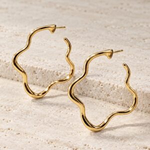 Zinnia Wavy Earrings